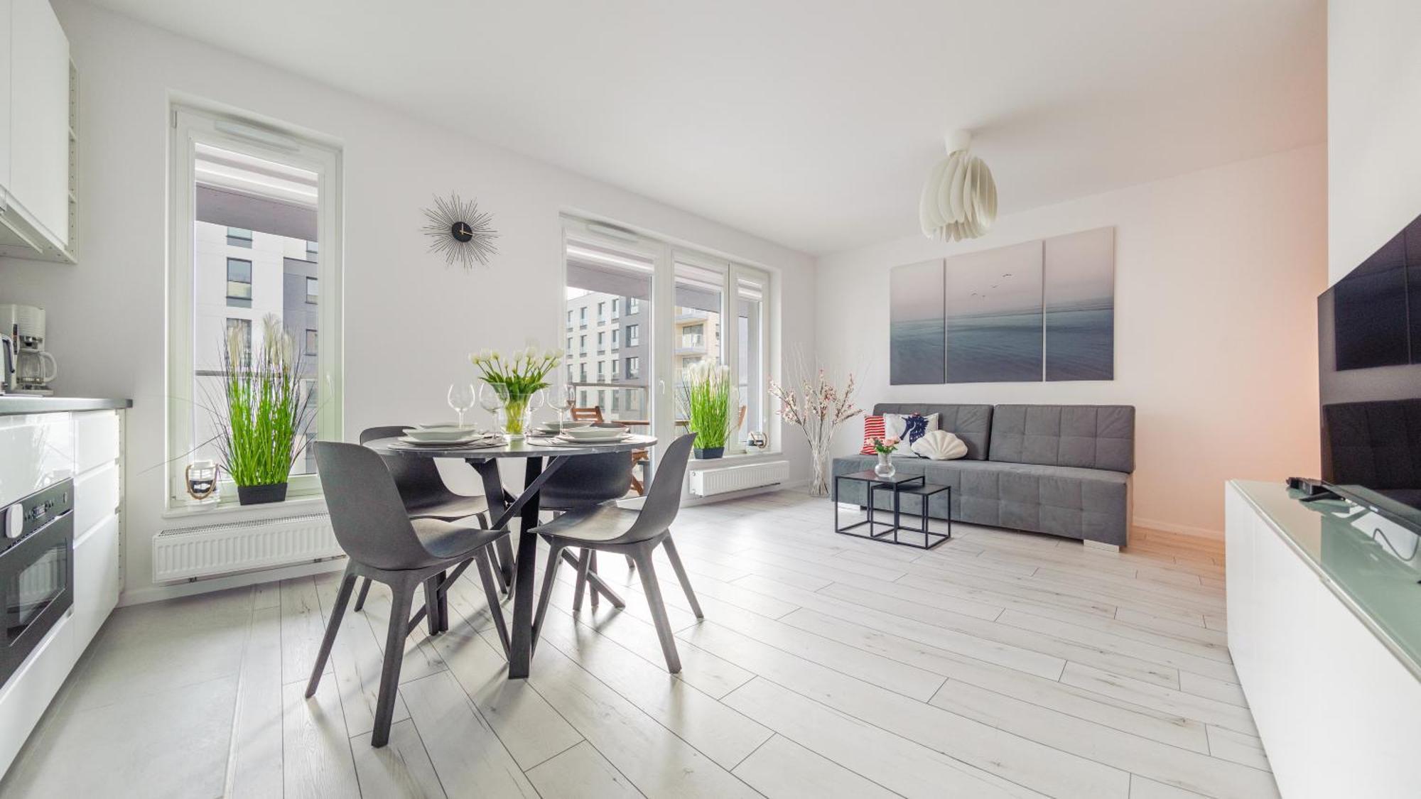 Apartamenty Sun & Snow Przystan Letnica غدانسك المظهر الخارجي الصورة